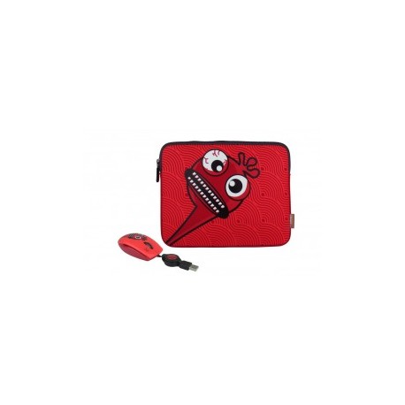 KIT FUNDA MOUSE LAP 14 B&F (ROJO)