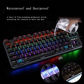 AULA F2012 Waterproof RGB Backlit...