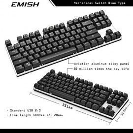 Backlit Mechanical Keyboard with Blue...