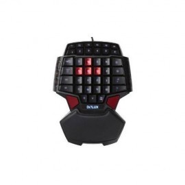 Delux T9 46-Key Wired Gaming Keyboard with...